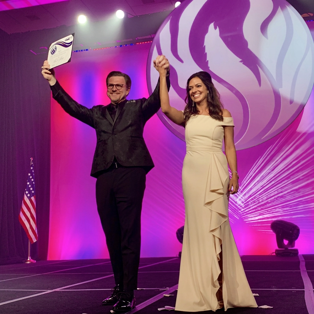 Nick Hiter at an awards event